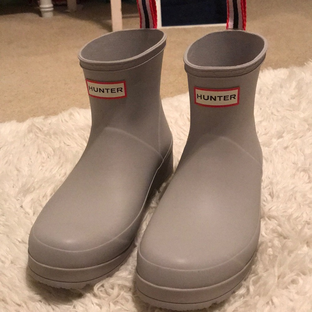 Grey hunter boots